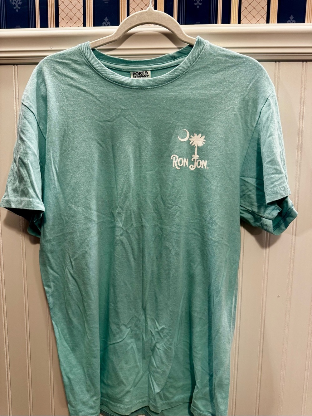 Ron Jon Aqua Short-Sleeve Palm Logo Tee